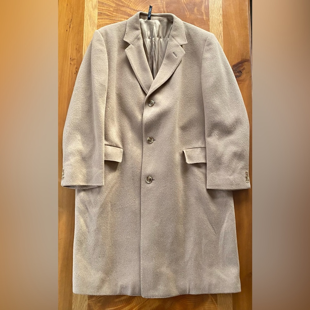 Men's Elegant Tan Trench Coat